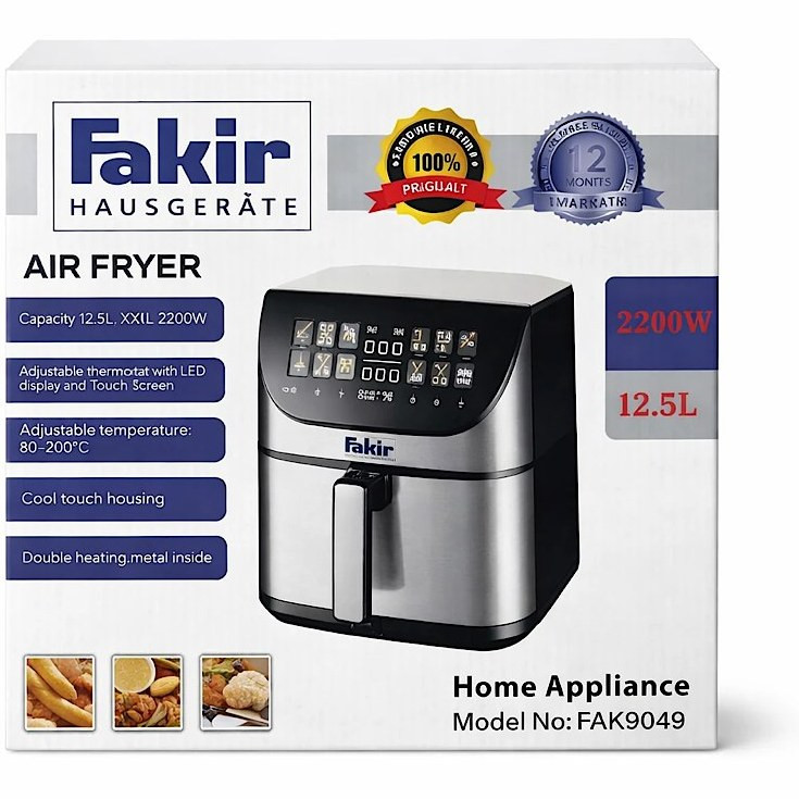 سرخکن فکر12.5لیتر مدل صفحه تبلتیFAK1936